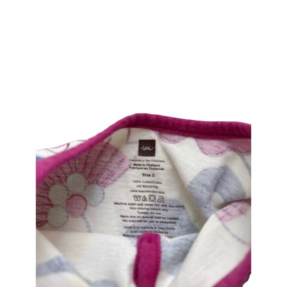 Tea Collection Floral Button Dress Size 2 - Picture 4 of 5